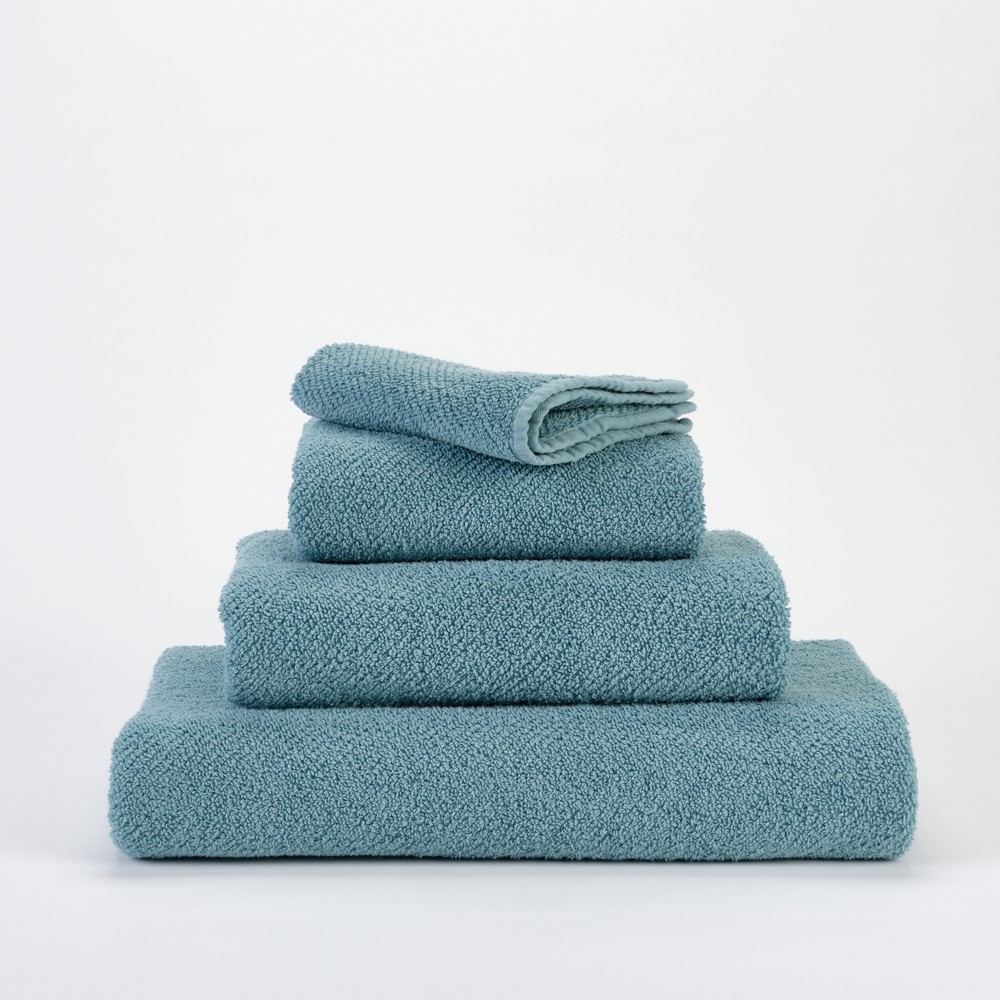 Twill Egyptian Cotton Towels 309 by Designer Abyss & Habidecor in Atlantic Blue